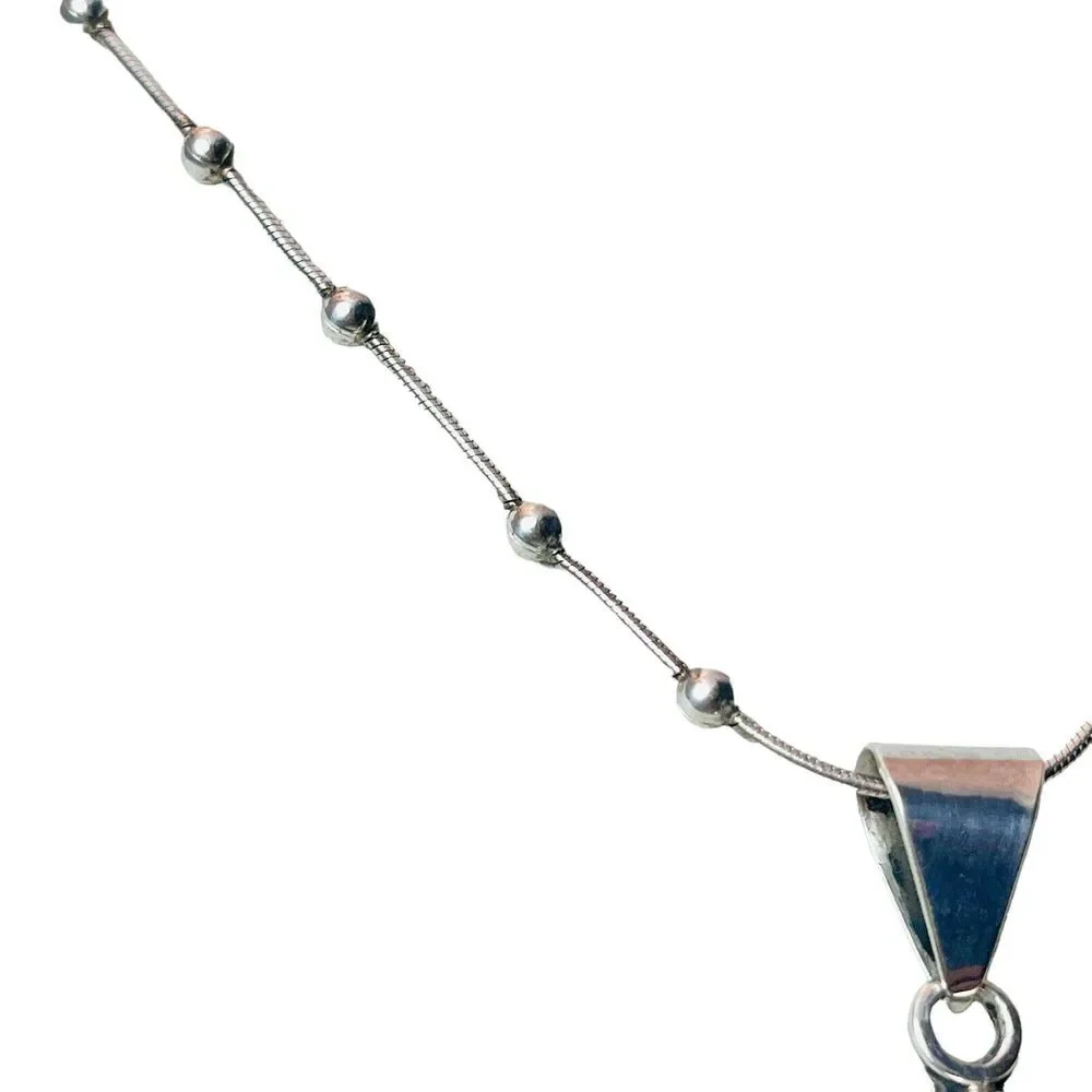 Vintage Sterling Silver Red Jasper Necklace Sun‎ Sunburst Star Pendant Italy